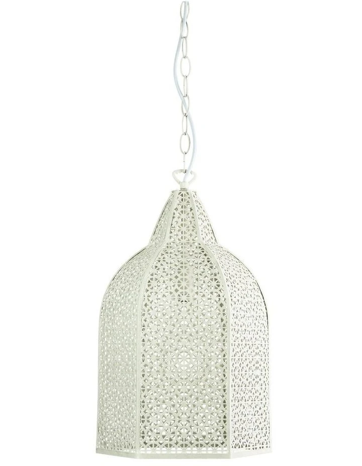 Oriel Lighting Istanbul Wrought Pendant Light Antique White 1 Oriel Lighting Istanbul Wrought Pendant Light Antique White
