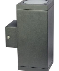 Oriel Lighting Kube Twin Exterior Light Graphite