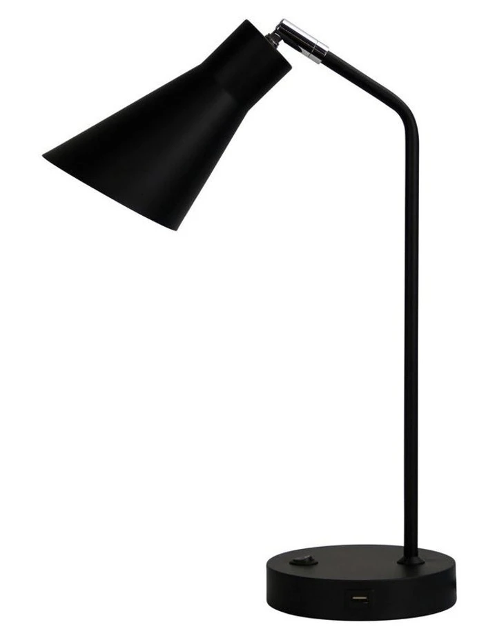 Oriel Lighting Thor Desk Lamp with USB Black 1 Oriel Lighting Thor Desk Lamp with USB Black