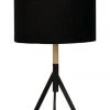 Oriel Lighting Micky Complete Table Lamp Black