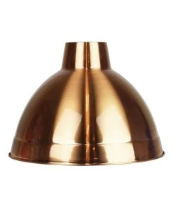 Oriel Lighting Yard Industrial Style Shade 35cm Brushed Copper