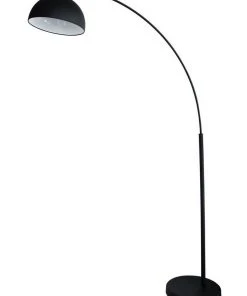 Oriel Lighting DomeArc Retro Floor Lamp Black