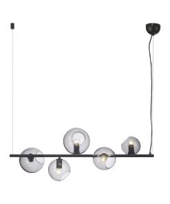 Oriel Lighting Sinus Designer Clear Glass Pendant Light