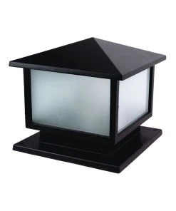 Oriel Lighting Cortez Outdoor Metal Post Top Black