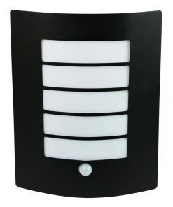 Oriel Lighting Cheeta Sensor Stainless Steel Exterior Light Black