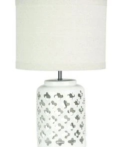Oriel Lighting Casbah Moorish Table Lamp White