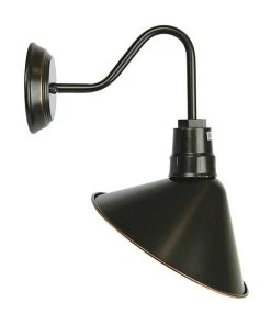 Oriel Lighting Derwent Industrial Vintage Style Wall Light OIL RUBBED BRONZE