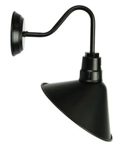 Oriel Lighting Derwent Industrial Vintage Style Wall Light BLACK