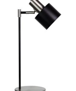 Oriel Lighting Ari Scandustrial Table Lamp Brushed Chrome