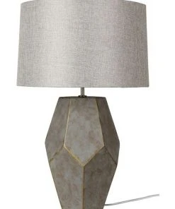 Oriel Lighting Pablo complete table lamp.