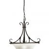 Oriel Lighting Gaston 3 Light Single Pendant Light in Bronze