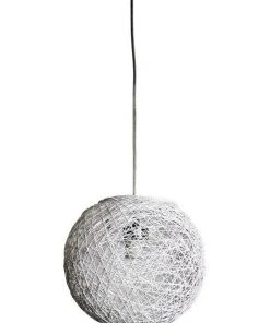 Oriel Lighting Cocoon White Spun Cotton Pendant Shade Only 30cm