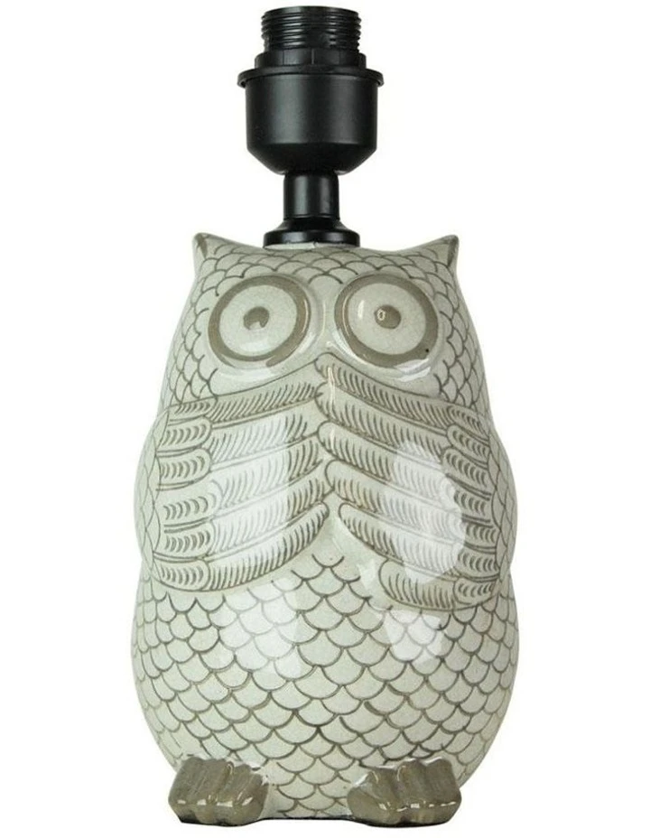 Oriel Lighting OWL CERAMIC LAMP BASE 1 Oriel Lighting OWL CERAMIC LAMP BASE