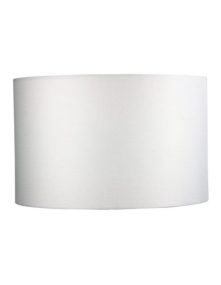 Oriel Lighting 40cm Off-White Open-Weave Fabric Drum Shade 1 Oriel Lighting 40cm Off-White Open-Weave Fabric Drum Shade