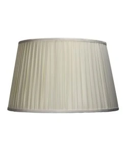 Oriel Lighting 43cm French Pleat Floor Lamp Shade - Off White
