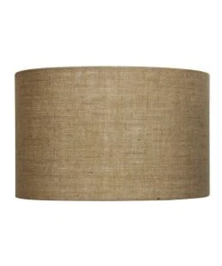 Oriel Lighting 40cm Lamp Drum Shade - Hessian