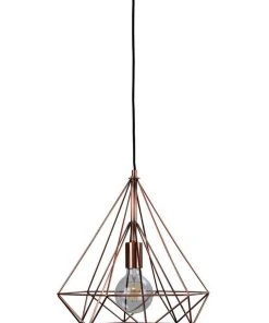 Oriel Lighting Lenox.38 Antique Copper Wire Pendant