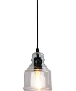 Oriel Lighting Auburn.2 Clear Glass Single Pendant