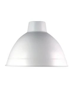 Oriel Lighting Yard Industrial Style Shade 35cm White
