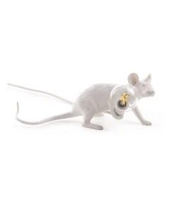 Seletti Mouse Lamp Lying - White