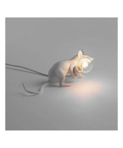 Seletti Mouse Lamp Lying - White -The Shine Nook Sales Store 807656140 3 720x928