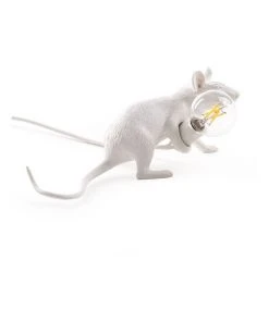 Seletti Mouse Lamp Lying - White -The Shine Nook Sales Store 807656140 4 720x928