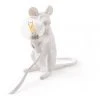 Seletti Mouse Lamp Sitting - White