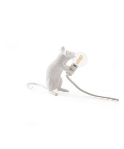 Seletti Mouse Lamp Sitting - White -The Shine Nook Sales Store 807656230 4 720x928