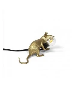 Seletti Mouse Lamp Lying - Gold Lop -The Shine Nook Sales Store 807656410 3 720x928