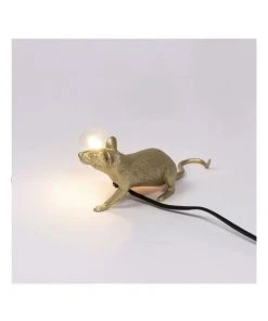 Seletti Mouse Lamp Lying - Gold Lop -The Shine Nook Sales Store 807656410 6 720x928