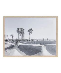 Urban Road Air Walk Print Oak Frame