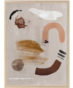 Urban Road Dig Site II Print Oak Frame