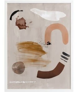 Urban Road Dig Site II Print White Frame