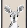 Urban Road Doe A Deer Print Black Frame
