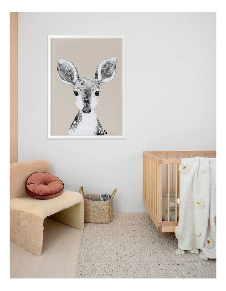 Urban Road Doe A Deer Print Black Frame 2 Urban Road Doe A Deer Print Black Frame - Image 2
