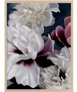 Urban Road Fiore Print Oak Frame