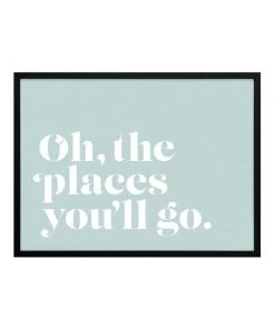 Urban Road Oh The Places Black Frame