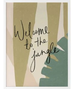 Urban Road Welcome To The Jungle White Frame