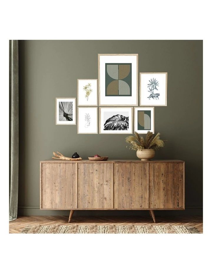 Cooper & Co Instant Gallery Wall 7 Piece Frame Set Oak 3 Cooper & Co Instant Gallery Wall 7 Piece Frame Set Oak - Image 3