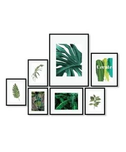 Cooper & Co Instant Gallery Wall 7 Piece Frame Set Black