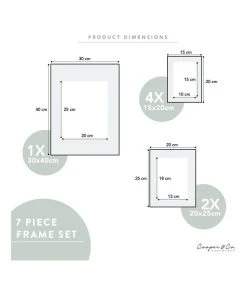 Cooper & Co Instant Gallery Wall 7 Piece Frame Set White -The Shine Nook Sales Store 811975510 6 1 720x928