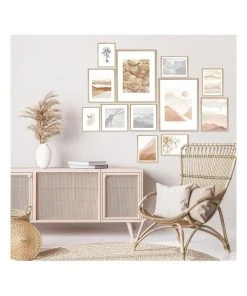 Cooper & Co Instant Gallery Wall 12 Piece Frame Set Oak -The Shine Nook Sales Store 811975600 4 1 720x928