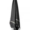 Aura Home Herringbone Throw in Charcoal