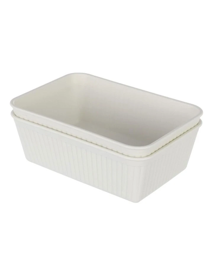 BOX SWEDEN 2PK 17cm Kaia Storage Trays Home/Room Desk Organiser Holder Assorted 1 BOX SWEDEN 2PK 17cm Kaia Storage Trays Home/Room Desk Organiser Holder Assorted