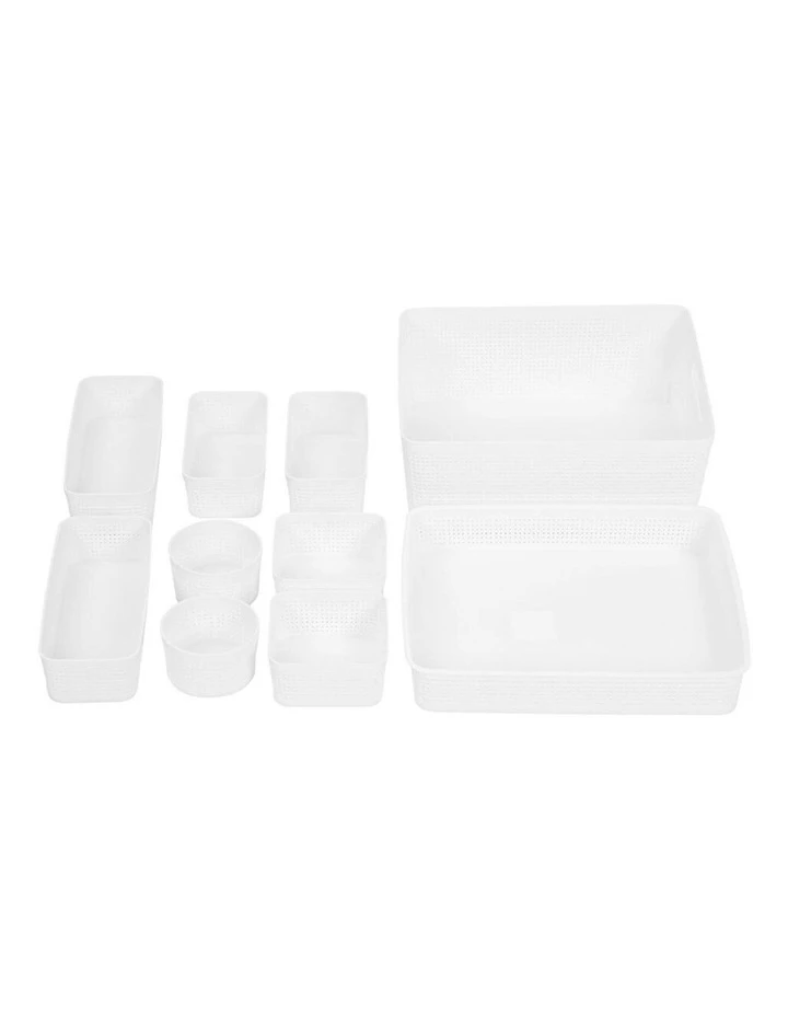 BOX SWEDEN 10pc Ivy Weave Basket Home Organisation Set Storage Container Assort. 2 BOX SWEDEN 10pc Ivy Weave Basket Home Organisation Set Storage Container Assort. - Image 2