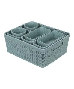BOX SWEDEN 10pc Ivy Weave Basket Home Organisation Set Storage Container Assort. 11 BOX SWEDEN 10pc Ivy Weave Basket Home Organisation Set Storage Container Assort. -The Shine Nook Sales Store 814098520 5 720x928