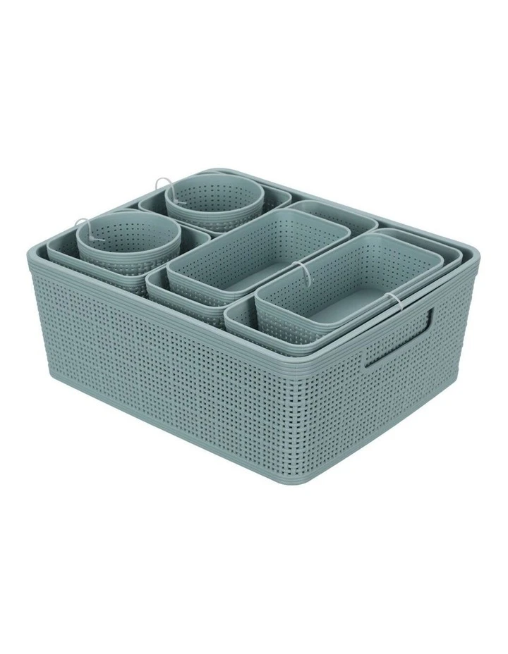 BOX SWEDEN 10pc Ivy Weave Basket Home Organisation Set Storage Container Assort. 5 BOX SWEDEN 10pc Ivy Weave Basket Home Organisation Set Storage Container Assort. - Image 5