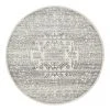 Rug Culture Chrome Addison Silver Round Rug