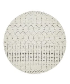 Rug Culture Chrome Elsa Silver Round Rug -The Shine Nook Sales Store 815152960 4 720x928