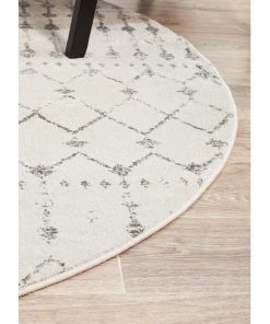 Rug Culture Chrome Elsa Silver Round Rug -The Shine Nook Sales Store 815152960 6 720x928